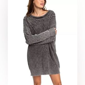 Roxy Snow Day Sweater Dress Oversized Women